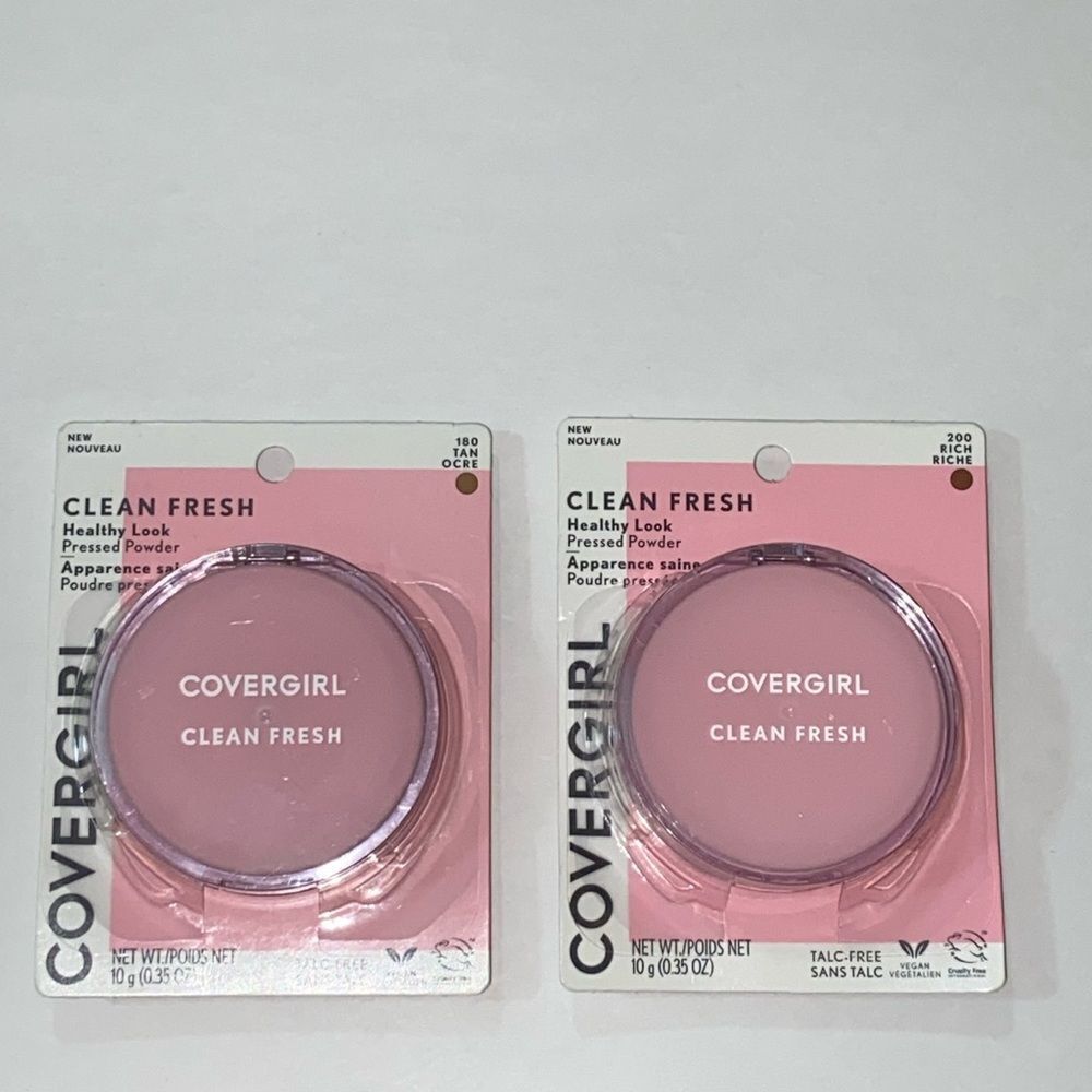 Covergirl Set 2 Clean Fresh 200 Rich Riche & 180 Tan Ocre Color